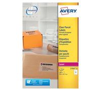 Avery Lase Pacel Label 99x67.7mm 8 Pe A4 Sheet Clea (Pack 200 Labels) L7565-25