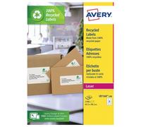 Avery Laser Label Recycled 21 Per Sheet Wht (Pack of 2100) LR7160-100