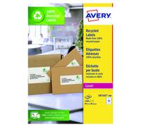 Avery Laser Labels Recycled 14 Per Sheet Wht (Pack of 1400) LR7163-100