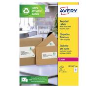 Avery Laser Labels Recycled 16 Per Sheet Wht (Pack of 1600) LR7162-100