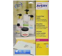 Avery Laser Mini Labels 38x21mm 65 Per Sheet Clear (1625 Pack)