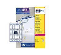 Avery Laser Mini Label 38X21mm 65 Per A4 Sheet White Pack 1625 Labels L7651-25