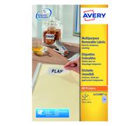 Avery Laser Mini Labels 25.4x10mm 189 per sheet White (4725 Pack) L4731REV-25