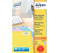 Avery Laser Mini Labels 45.7x25.4mm 40 Per Sheet White (1000 Pack)