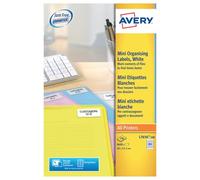 Avery Laser Mini Labels 46mmx11.1mm 84 Per Sheet White (Pack of 8400) L7656-100