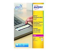 Avery Laser NoPeel Anti-Tamper Permanent Label 45.7x25mm 40 Per A4 Sheet White (