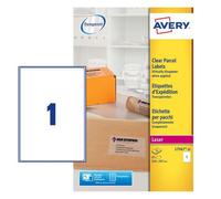 Avery Laser Parcel Label 1 Per Sheet Clear (Pack of 25) L7567-25