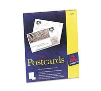 Avery Laser Postcards, 4 x 6, Two per Sheet, 100 Cards/Box - Sold As 1 Box