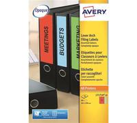 Avery Lever Arch Filing Laser Labels self-adhesive label Rectangle Permanent Multicolour 80 pc(s)