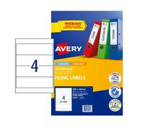 Avery Lever Arch Laser Label Permanently Adhesive Smudge Free 25pk 4 Sheet