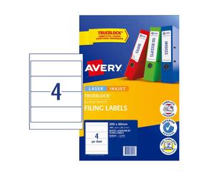 Avery Lever Arch Laser Label Permanently Adhesive Smudge Free 25pk 4 Sheet