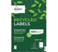 Avery LR7165-15 Recycled Parcel Labels, 199.6 x 289.1 mm, Permanent, 1 Label Per Sheet, 100 Labels Per Pack (Pack of 5)