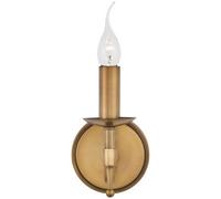 Avery Luxury Single Wall Light Antique Brass Traditional Candelabra Lamp Holder
