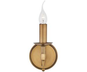 Avery Luxury Single Wall Light Antique Brass Traditional Candelabra Lamp Holder