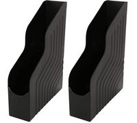 AVERY Magazine Rack - Original 78 x 323 x 253 mm, black (Pack of 2)