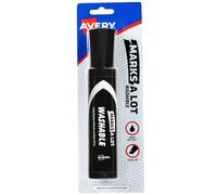 Avery Marks-A-Lot Jumbo Marker, Chisel Tip, Washable, Black (24158)