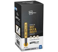 AVERY Marks A Lot UltraDuty Chisel Tip Permanent Markers Water Resistant Ink For Jobsites and Tough Environments 12 Black Markers (29842)
