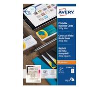 Avery Business Card Single Sided 10 Per Sheet 200gsm Matt (Pack 250) C32011-25