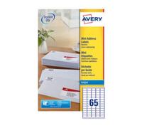 Avery Mini Address Labels 38.1 X 21.2mm (Pack Of 1625)