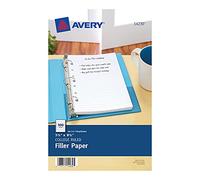 Avery Mini Binder Filler Paper for 3 Ring Binders or 7 Ring Binders, College Ruled, 5.5" x 8.5", 100 Sheets per Pack, 6 Packs, 600 Sheets Total (14230)