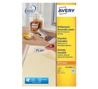 Avery Mini Labels Removable Laser 80 per Sheet - L4732REV-25