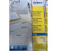 Avery Mini Organising Labels, Pk of 25 Sheets 6750labels 17.8x10mm, J8659-25