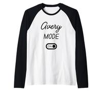 Avery Mode On Name Raglan Baseball Tee