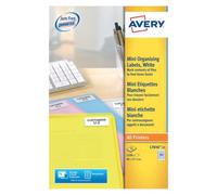 Avery Multipurpose Mini Label 46x11mm 84 Per A4 Sheet White (Pack 2100