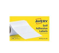 Avery Multipurpose Roll Labels, 102 x 49 mm, Blank White Stickers, 190 Labels per Roll (AL03)
