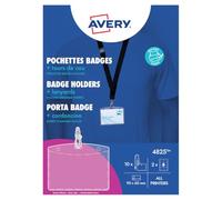 Avery Name Badge Holder with Lanyard 60x90mm (Pack 10)