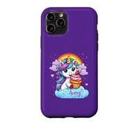 Avery Name Purple Personalized Unicorn With Cupcake Case for iPhone 11 Pro