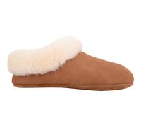 Avery, Open Back Sheepskin Mule Slipper with Cuff SNUGRUGS Tan 4