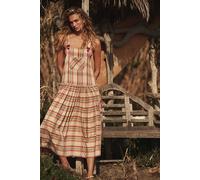 Avery Overall Midi Dress at Free People in Rainbow Combo, Size: Large - female