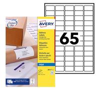 Avery - Pack of 975 Mini White Address Labels 38.1 x 21.2 mm Inkjet (J8651-15) Avery