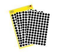 Avery Packets of Labels Diameter 8mm Black Ref 32-275 1 Pack of 520 labels