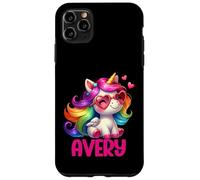 Avery Personalized Name Colorful Unicorn Women Girls Case for iPhone 11 Pro Max
