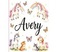 Avery Personalized Sketch Book: Glossy Cover with 100+ Pages for drawing, coloring and using imagination. First few sheets have idea starters. ... go, and better than screens and electronics.