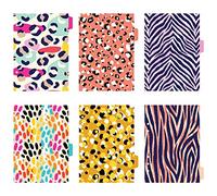 Avery Planner Dividers for A5 Planners, 6-Tab Set, ColorFur Animal Print Design, 1 Set (25449)