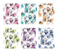 Avery Planner Dividers for A5 Planners, 6-Tab Set, Neon Blooms Floral Design, 1 Set (25453)