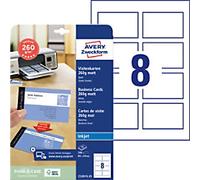 Avery Premium Business Cards A4 260 gsm White 25 Sheets of 8 Pieces