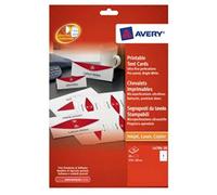 Avery Printable Business Tent Card 1 per Sheet 210x60mm White 190gsm Ref L4796-20 [ 20 labels]
