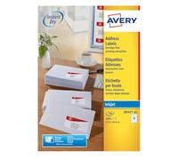 Avery Printable, Customisable Address Mailing Labels, Inkjet Printers, 18 Labels per A4 Sheet, 1800 Labels, Quickdry (J8161), White, 100 Sheets