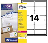 White Self Adhesive Address Parcel Labels Stickers Inkjet Printer L7163-250