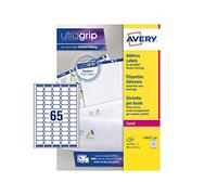 Avery Printable, Customisable Mini Organising Return Address Labels, Laser Printers, 65 Labels Per A4 Sheet, 16250 Labels,