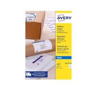 Avery Printable, Customisable Parcel Mailing Labels, Inkjet Printers, 10 Labels Per A4 Sheet, 1000 Labels, Quickdry (J8173)