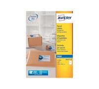Avery Printable, Customisable Parcel Shipping Labels, Inkjet Printers, 1 Label Per A4 Sheet, 100 Labels, Quickdry (J8167), White