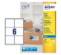 Avery Inkjet Labels J8166-100 QuickDRY 99.1x93.1mm 6 per Sheet White Pack of 600