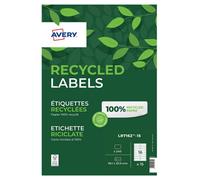 Avery Printable, Customisable Recycled Parcel Shipping Labels, Laser Printers, 1 Label Per A4 Sheet, 100 Labels, Quickpeel