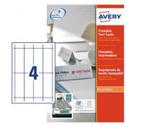 Avery Printable Tent Card 120x45mm 4 Per Sheet 190gsm White (Pack 40)