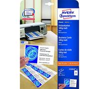Avery purpose form C32010-25 Classic business cards (250 pieces, 85 x 54 mm, double-sided printable, matt) 25 sheets